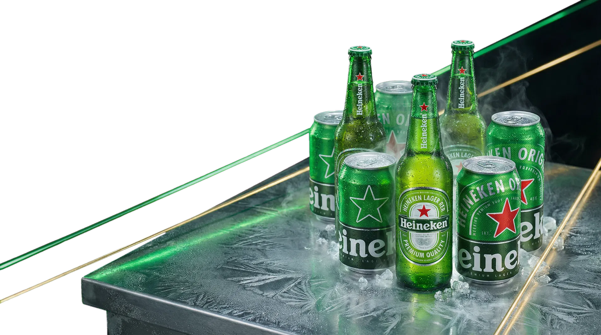 Heineken gelada pronta para entrega