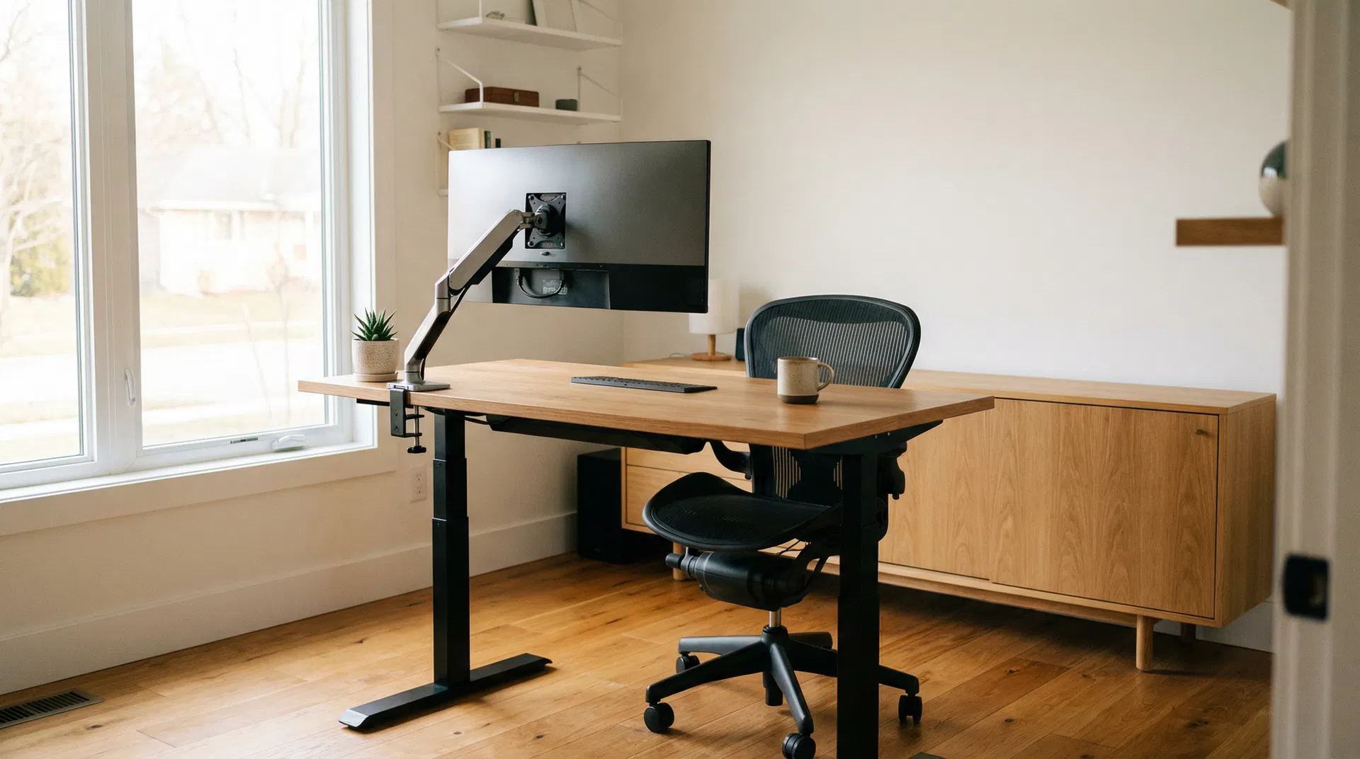How to Build a Home Office That Doesn't Destroy Your Back (or Your Budget)