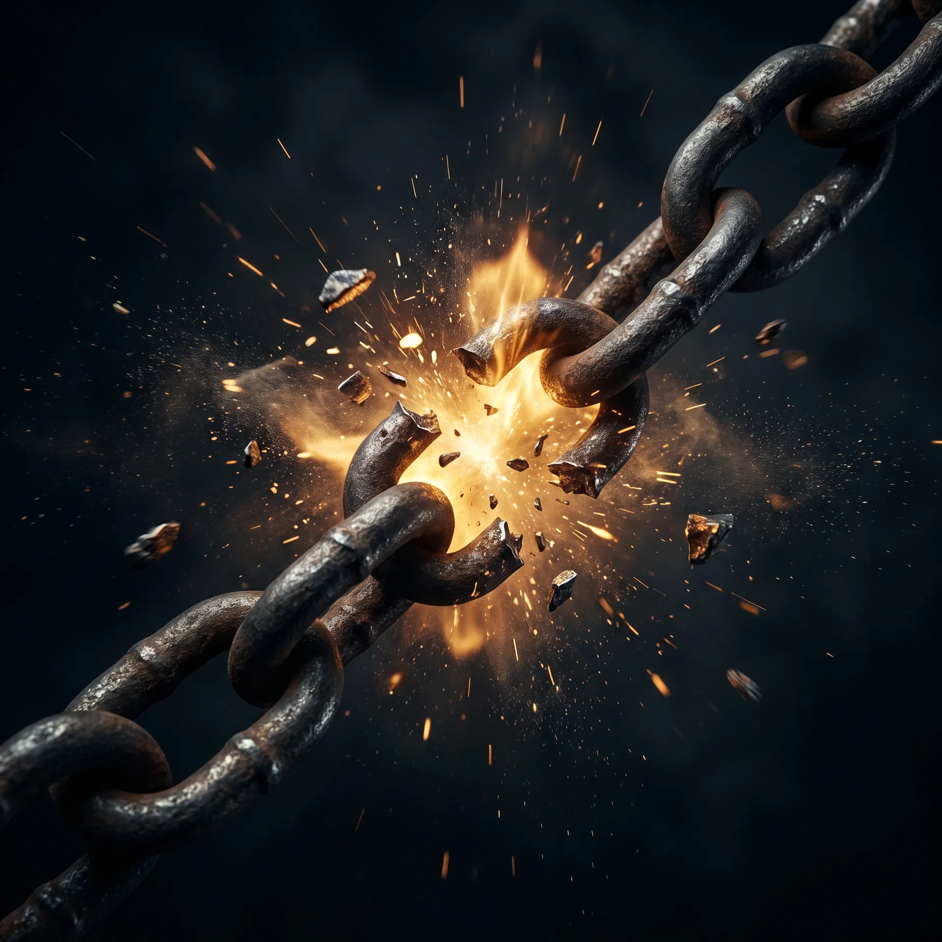 Correntes se quebrando