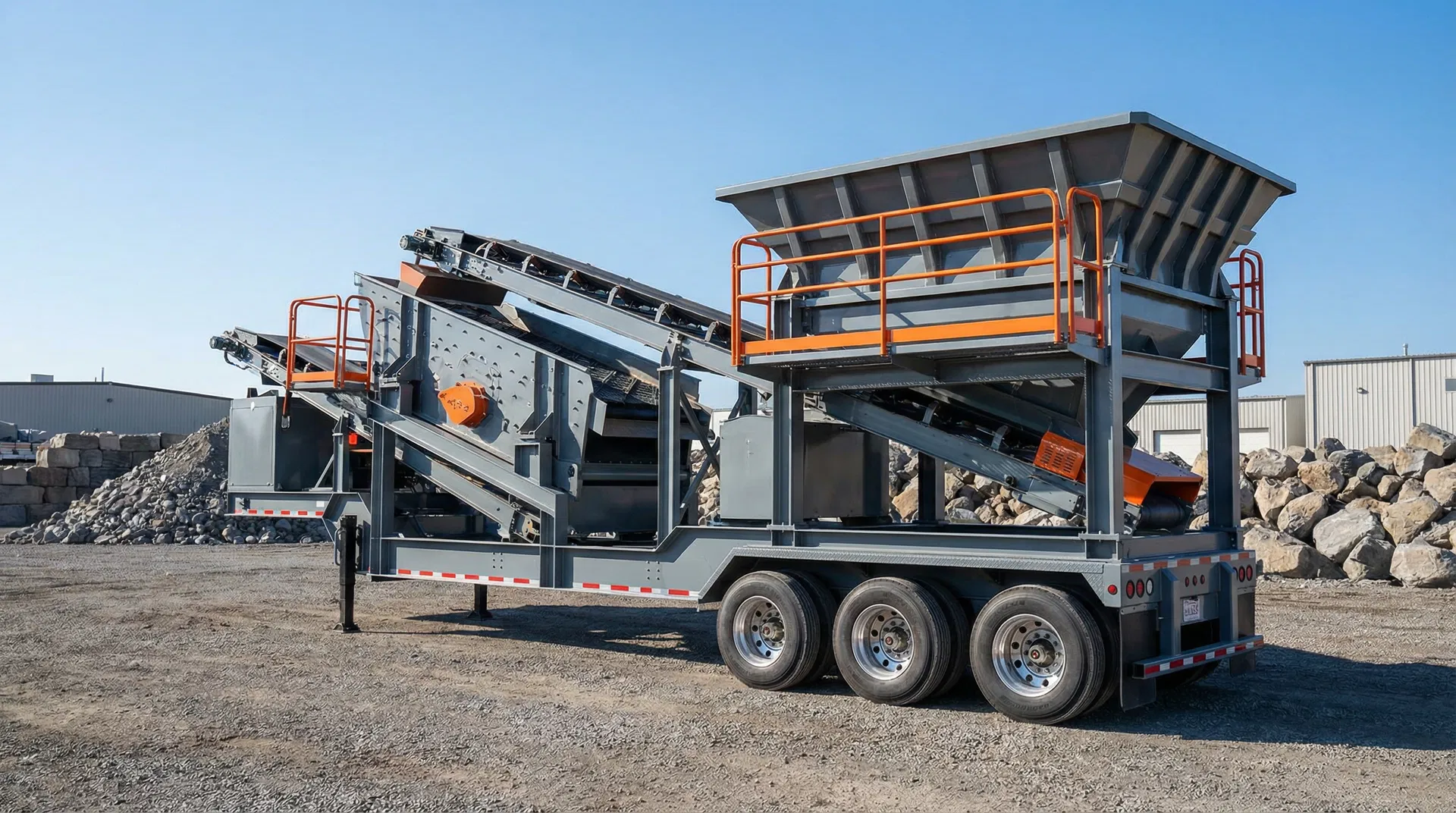 Custom portable crushing plant