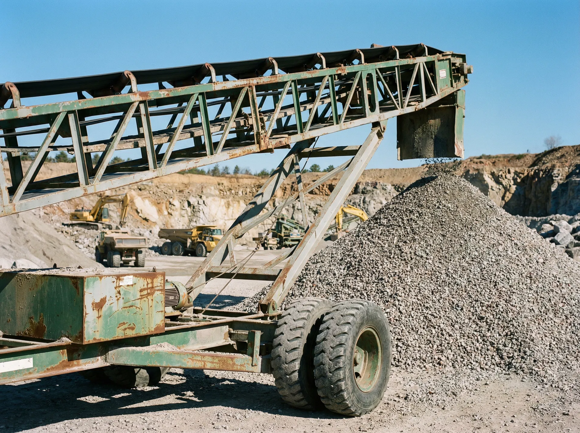 60' Portable Radial Stacking Conveyor