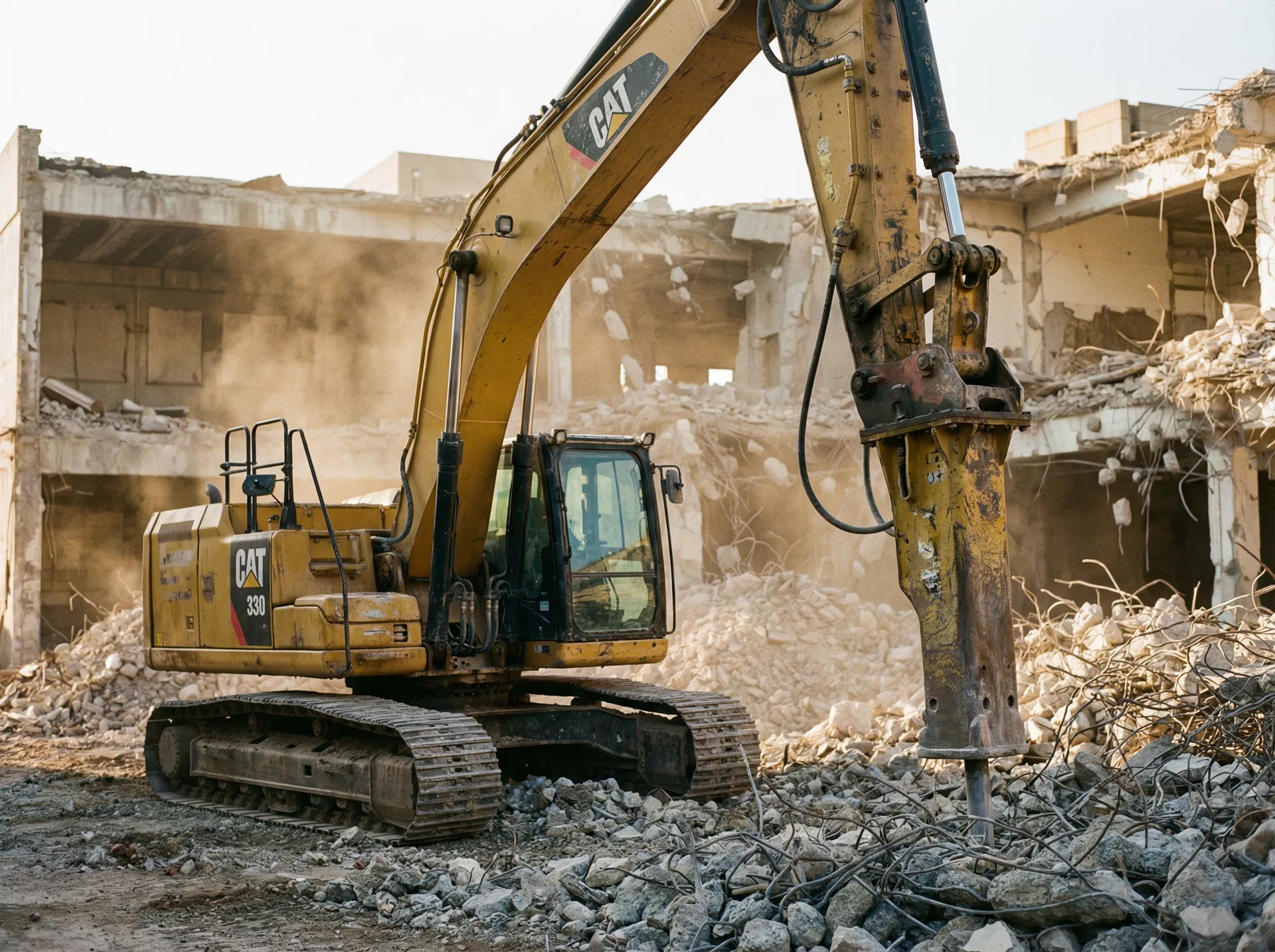 CAT 330 Excavator with FRD Hydraulic Breaker