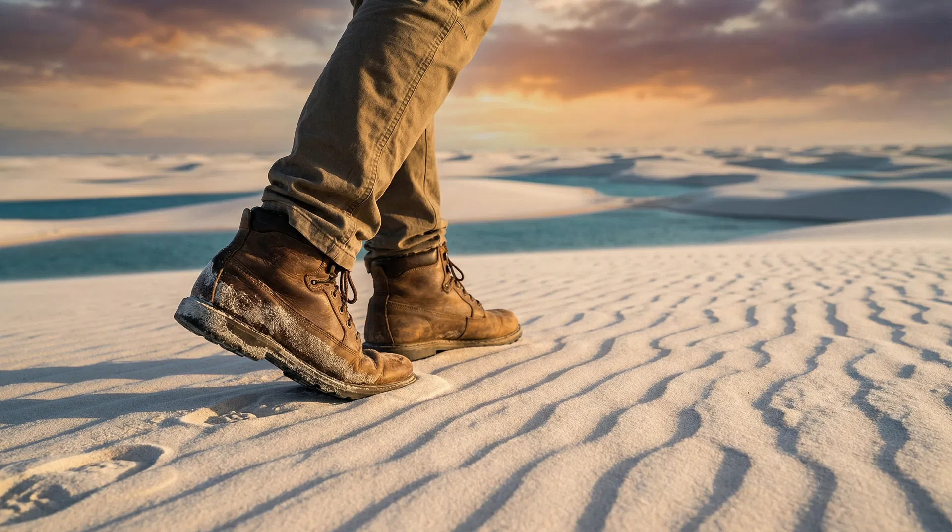 Trilha nos Lençóis Maranhenses