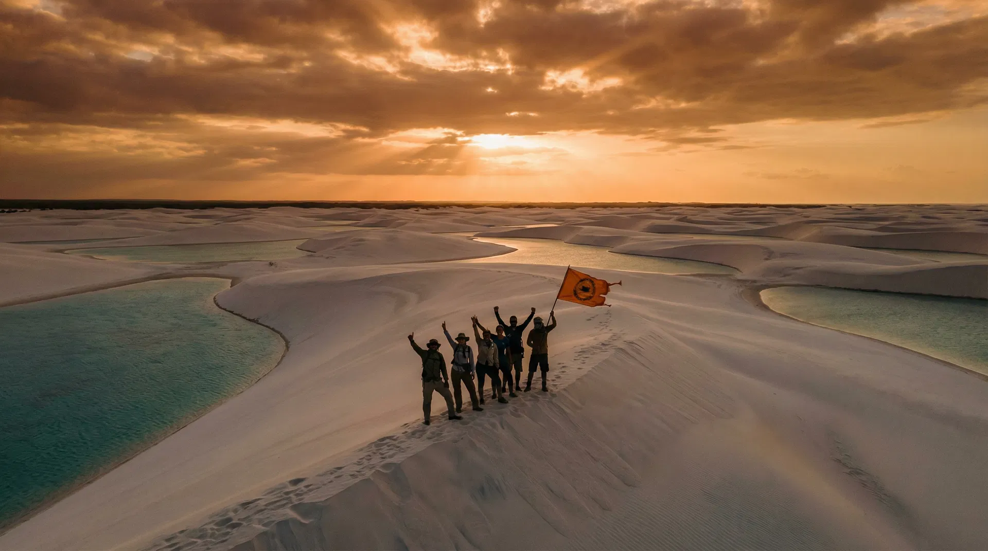 No topo das dunas dos Lençóis
