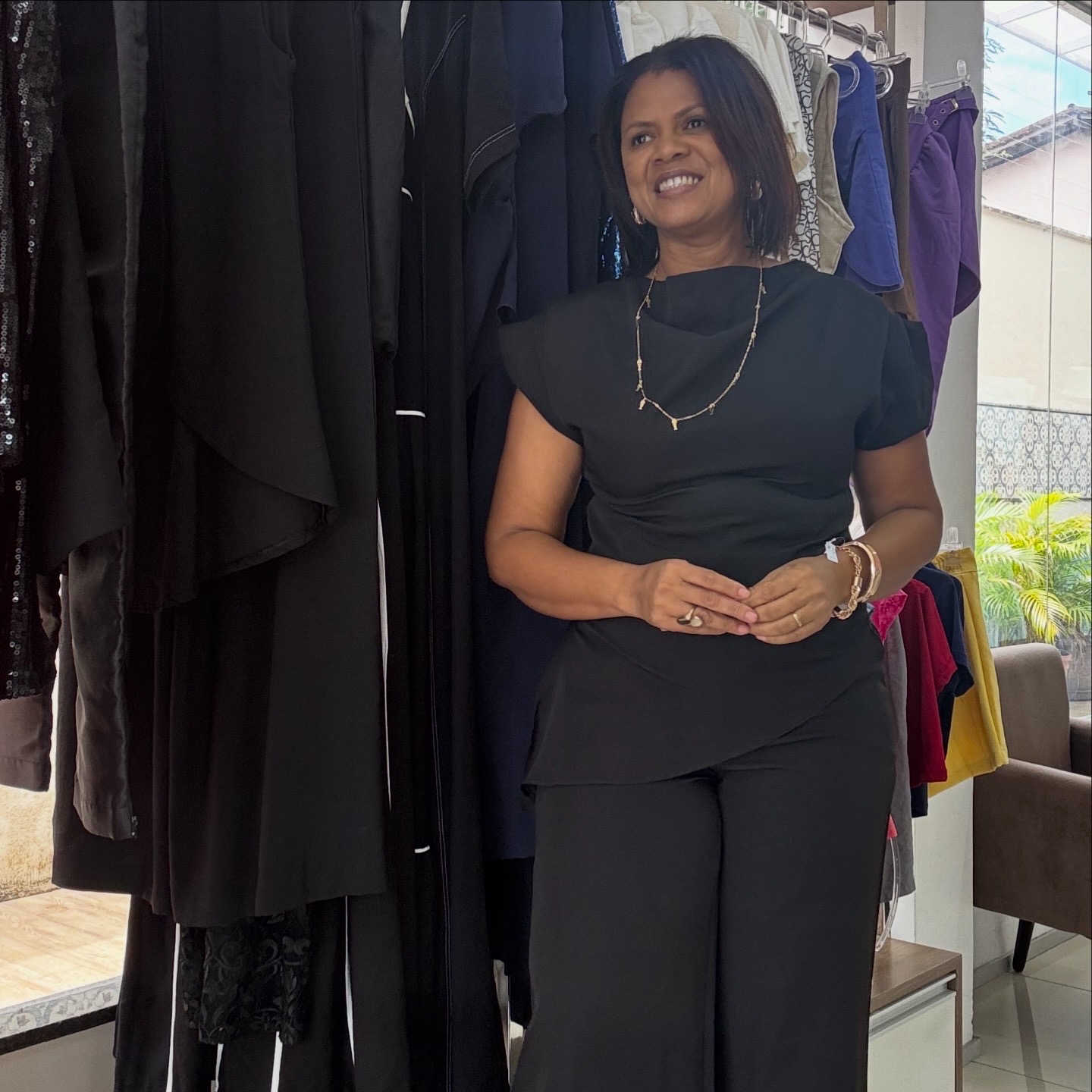 Conjunto Preto blusa e calça