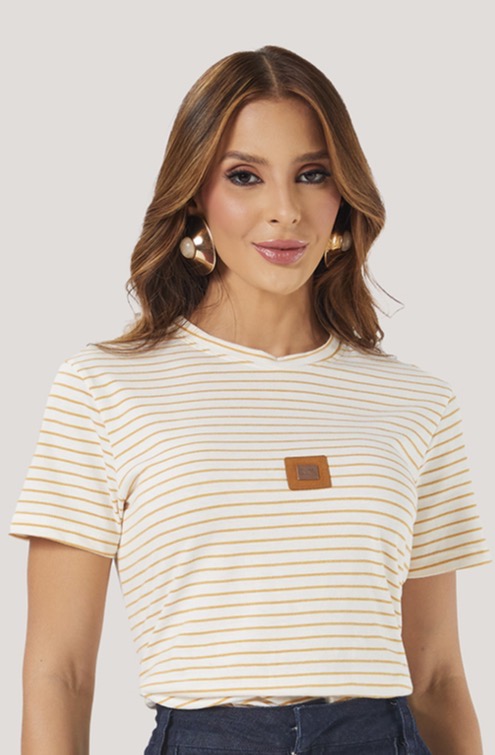 Blusa T-Sshirt Listrada