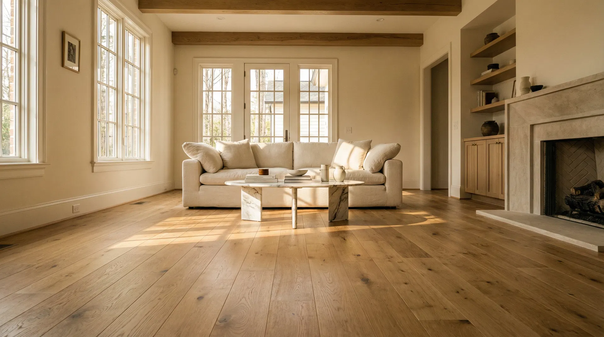 Living Room — Oak Hardwood