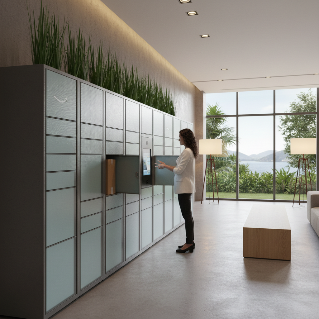 Amazon Brasil Acelera Expansão de 'Locker Hubs' em Condomínios Residenciais de Alto Padrão