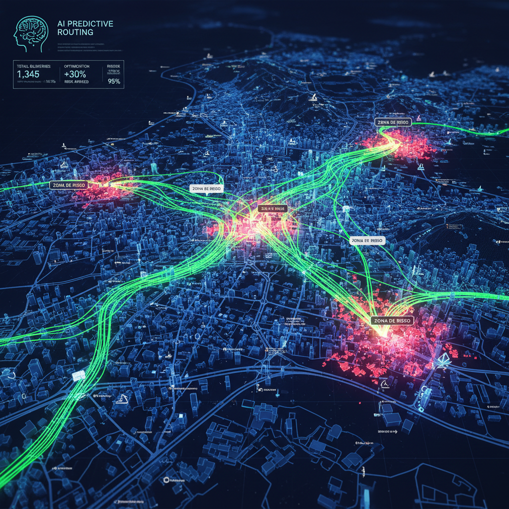 Inteligência Artificial Preditiva na Logística: Marketplaces Brasileiros Testam Roteirização Dinâmica para Evitar 'Pontos de Risco'
