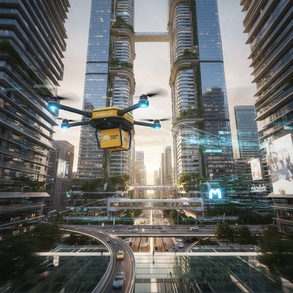 Mercado Livre Investe em 'Micrologística Urbana' com Frota de Drones para Entregas de Última Milha em São Paulo