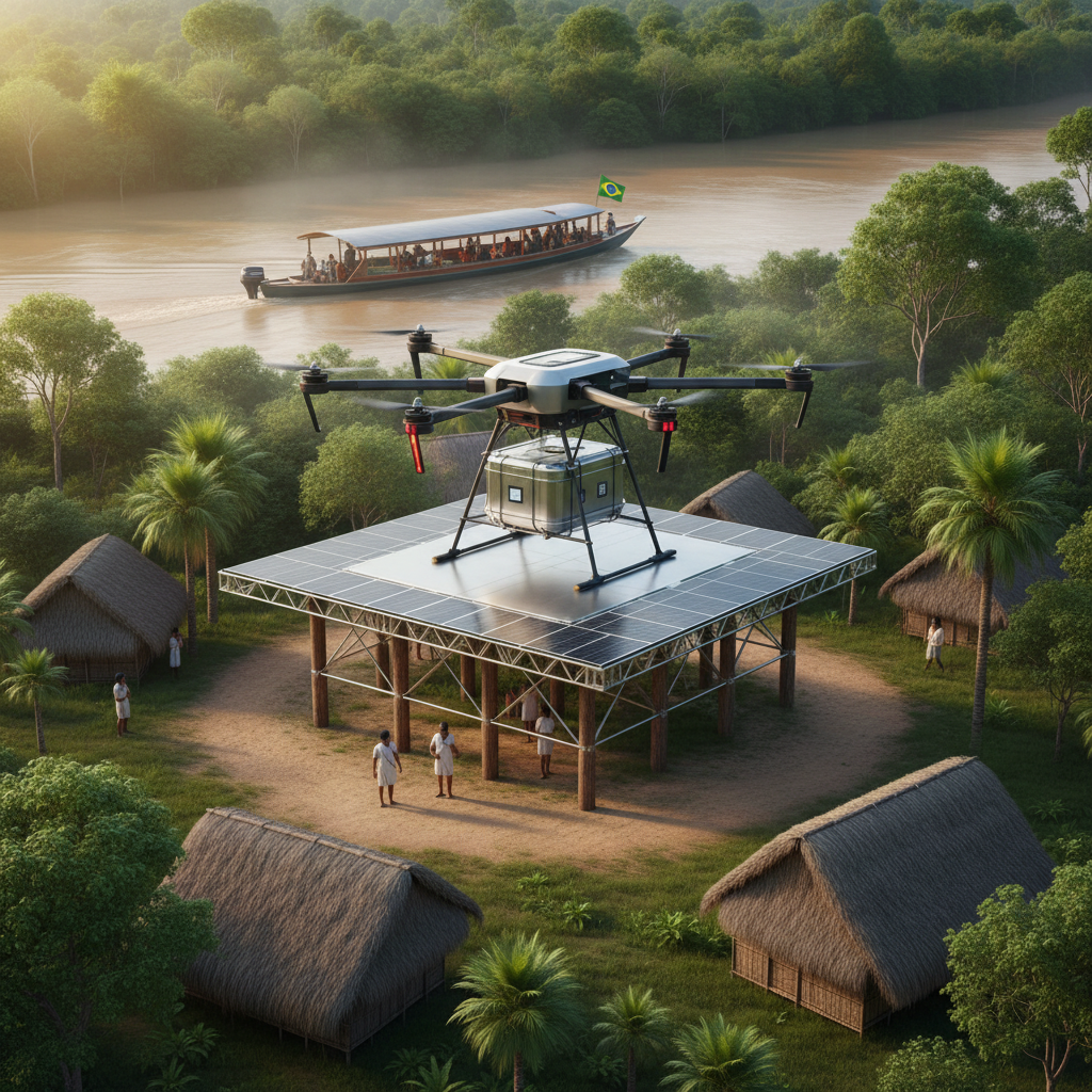 Gigantes do Varejo Disputam a 'Última Milha' Rural: Marketplaces Investem em Logística Fluvial e Aérea para o Interior Profundo