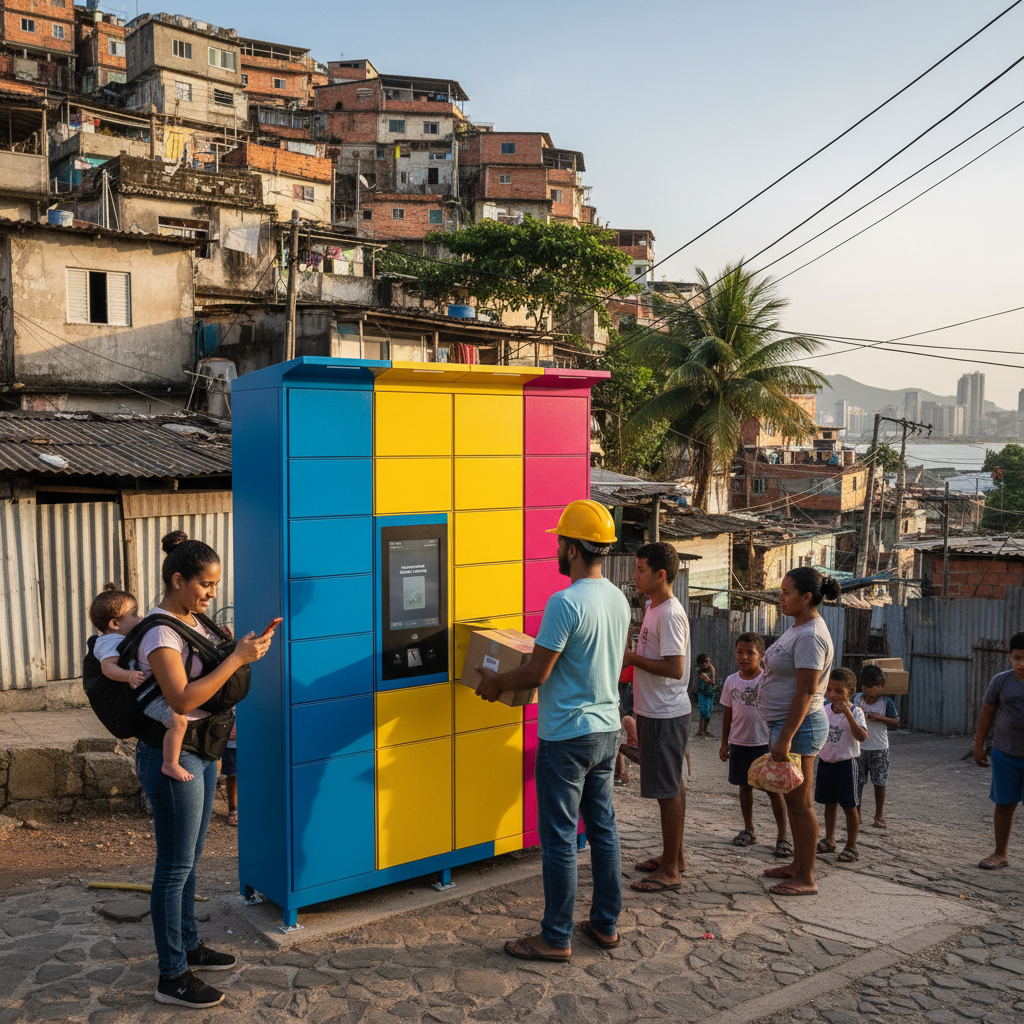 A Guerra Fria da Última Milha: Amazon e Magazine Luiza Anunciam Expansão Massiva de Lockers e Pontos de Retirada em Favelas e Periferias