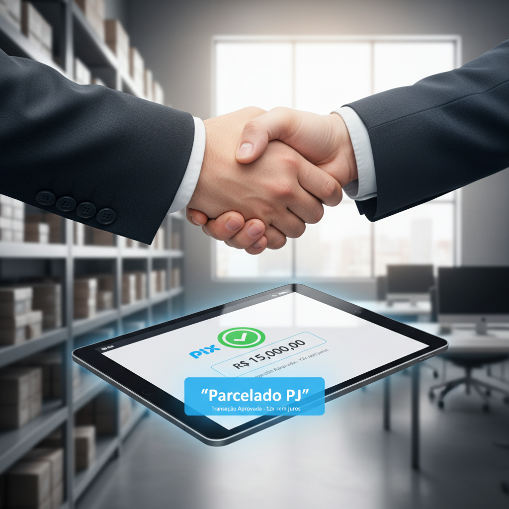 PIX Parcelado B2B Ganha Força: PMEs Usam Crédito Instantâneo para Compras de Estoque em Marketplaces Atacadistas