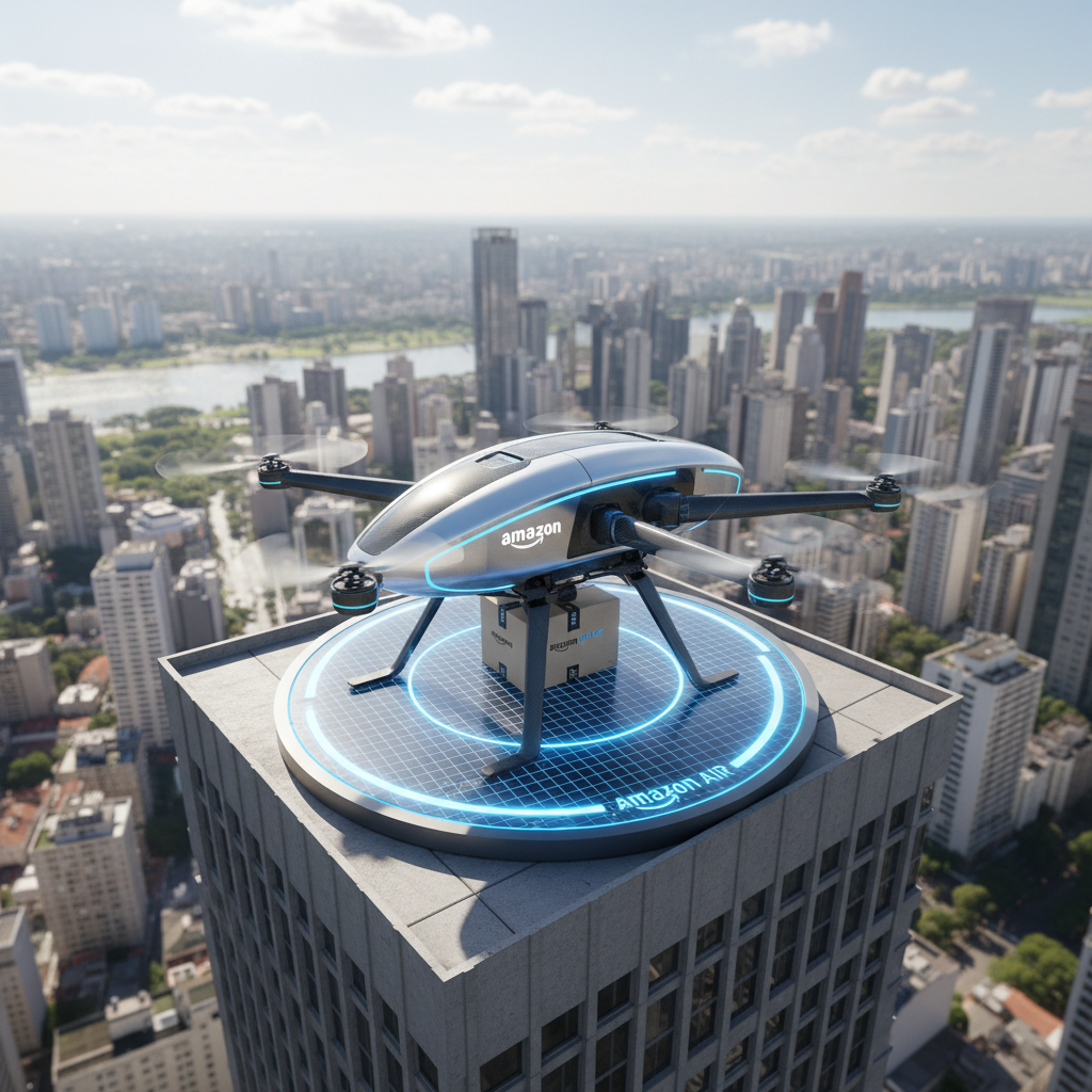 Amazon Brasil Prioriza 'Entrega por Drone' em Zonas Urbanas de Alto Valor: Expansão Acelerada em São Paulo e Rio