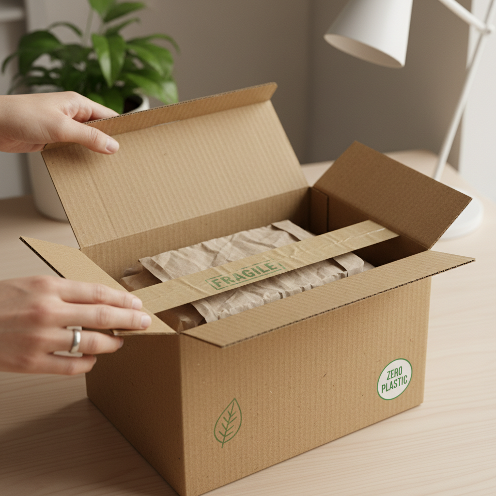 Nova Onda de 'Unboxing' Sustentável Domina Redes Sociais e Pressiona Marketplaces por Embalagens Ecológicas