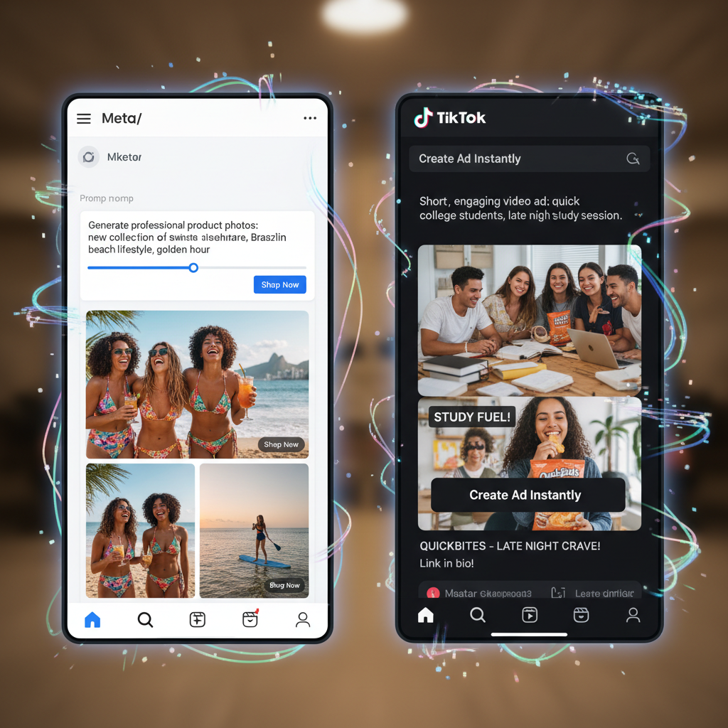 Meta e TikTok Lançam Ferramentas de IA Generativa para Criação de Lojas Virtuais e Catálogos Completos no Brasil