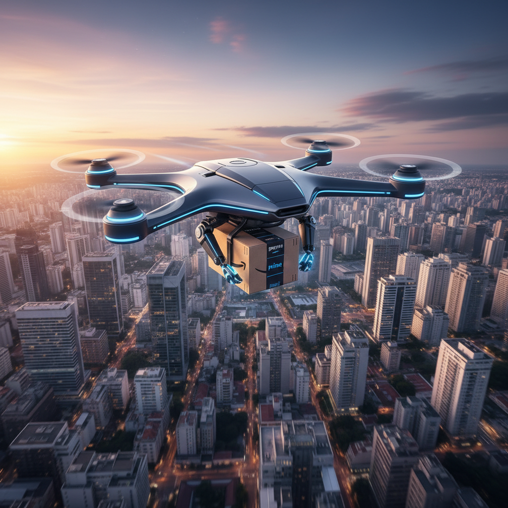 Amazon Brasil Anuncia 'Prime Logística' para Sellers: Foco em Entregas Drones e Robôs em 12 Capitais