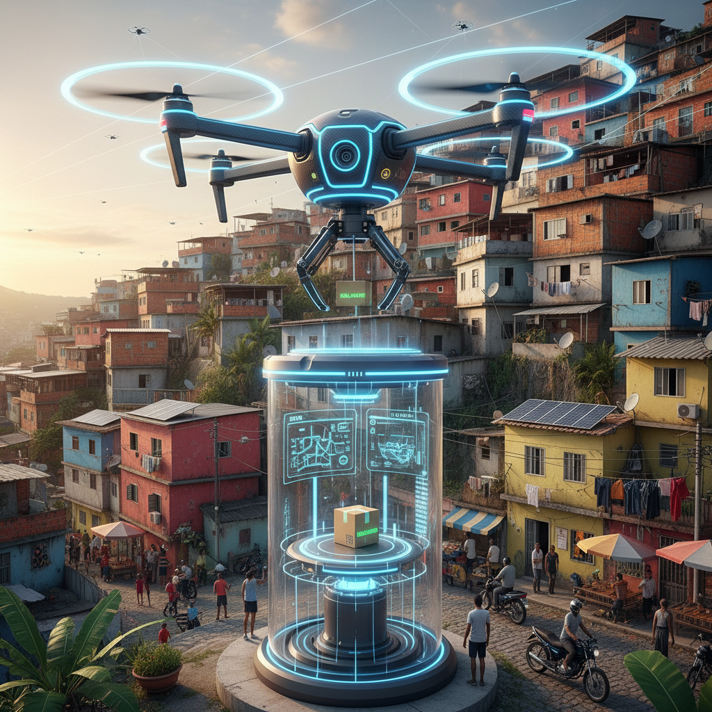 Marketplaces Brasileiros Adotam 'Entrega por Drone' em Favelas e Áreas de Difícil Acesso, Redefinindo a Última Milha
