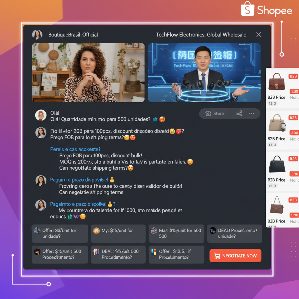 Shopee Intensifica Foco em 'Live Commerce' B2B: Conexão Direta entre Fabricantes Asiáticos e Lojistas Brasileiros