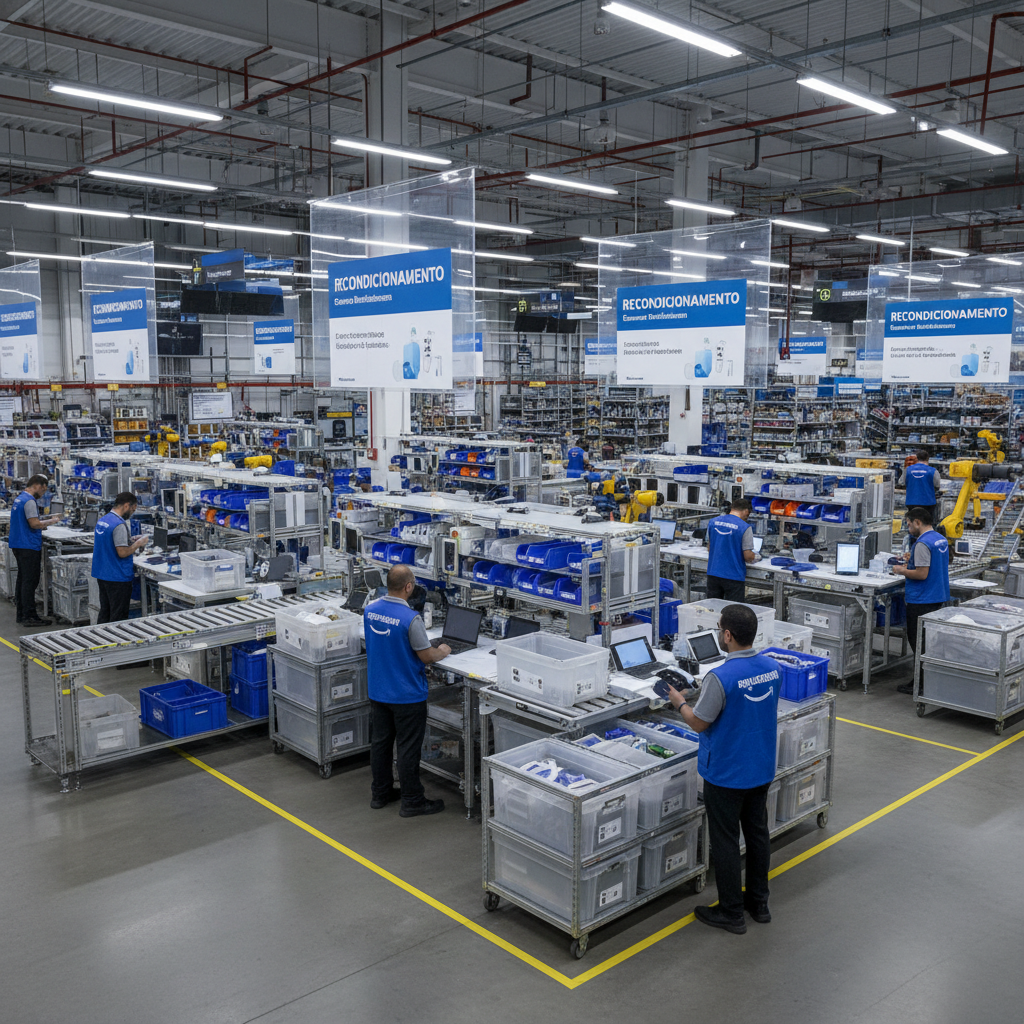 Amazon Brasil Acelera Expansão de Centros de Devolução e Recondicionamento para Combater Desperdício e Custo Logístico
