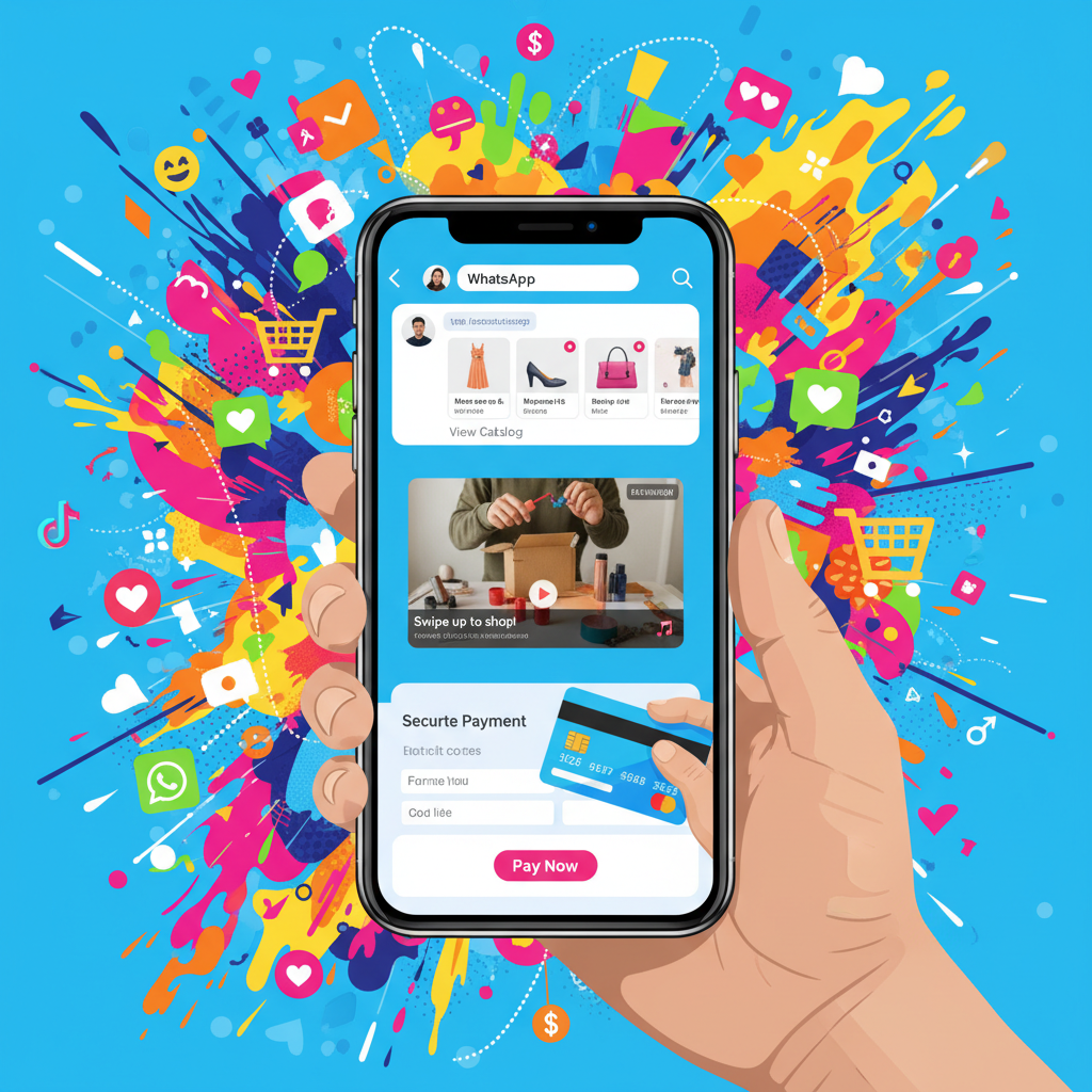 Social Commerce Bate Novo Recorde: Vendas Diretas Via WhatsApp Business e Canais de Vídeo Curto Crescem 70% no Último Trimestre