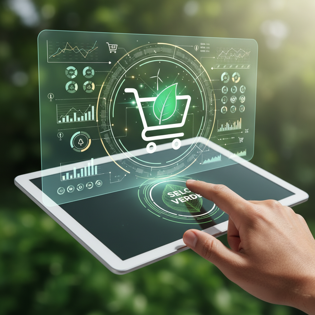 Marketplaces Lançam 'Selo Verde' e Dashboards de Sustentabilidade para Consumidores Conscientes