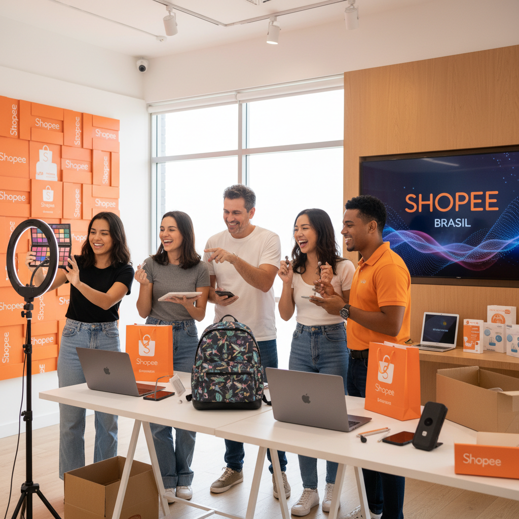 Shopee Lança 'Shopee Creator Hub': Plataforma de Conteúdo e Monetização para Influenciadores Brasileiros
