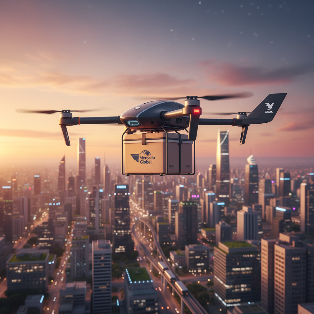 Regulamentação de Entregas por Drones: ANAC e Governo Apresentam Novas Normas para Logística Urbana