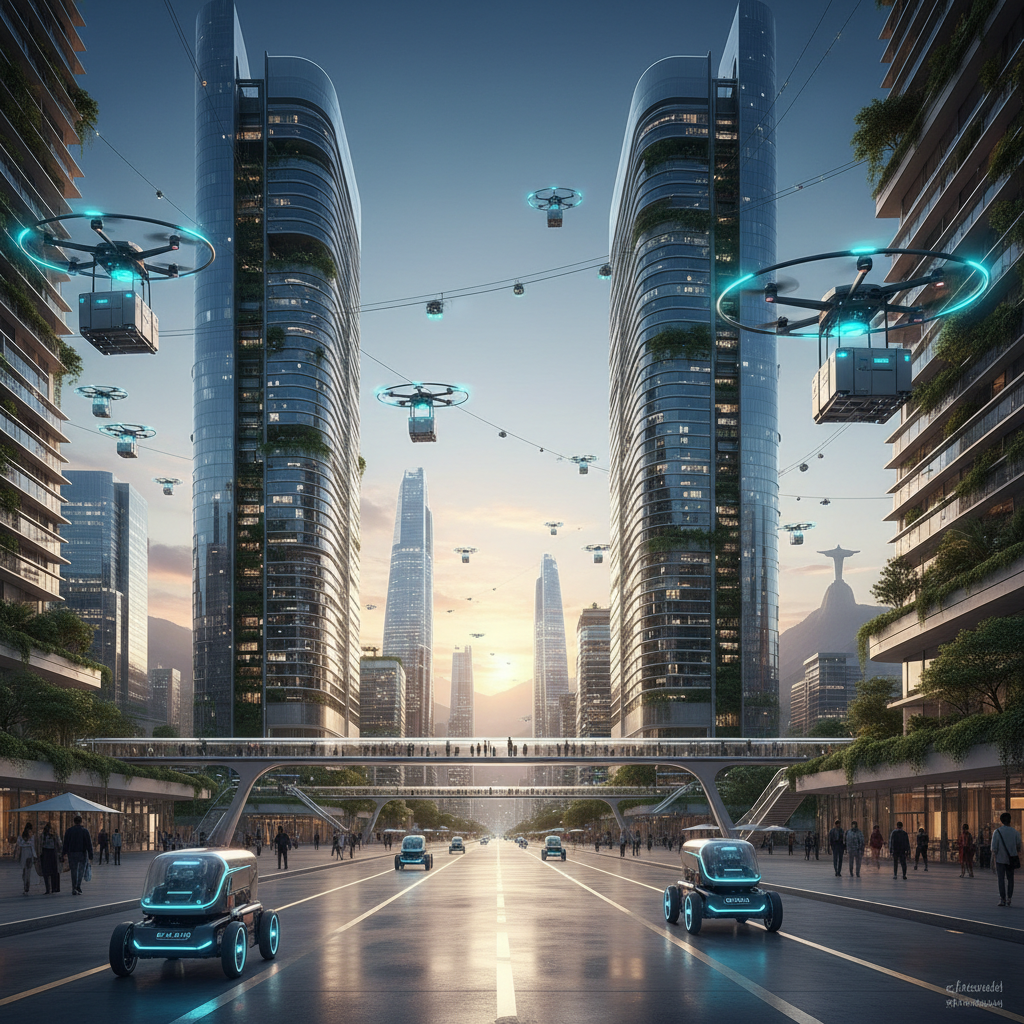 Avanço da IA na Logística Last-Mile: Drones Autônomos e Robôs de Entrega Chegam às Capitais Brasileiras