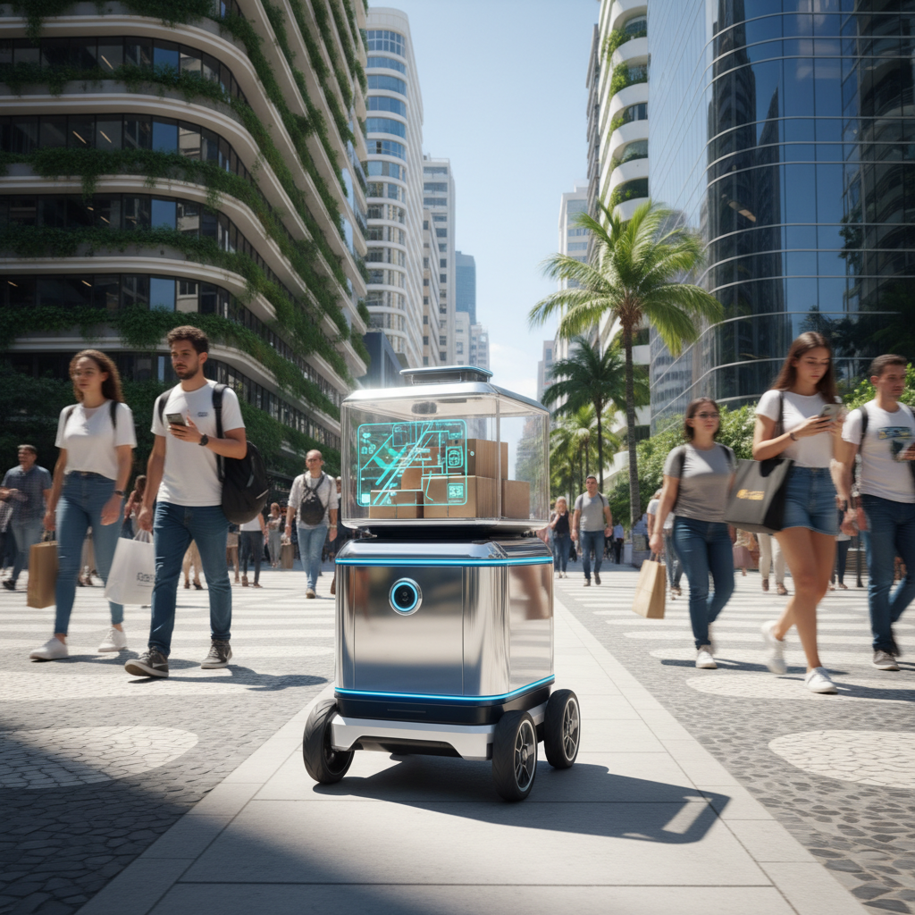 Robôs Autônomos de Entrega: A Nova Fronteira da Last Mile Chega às Cidades Brasileiras