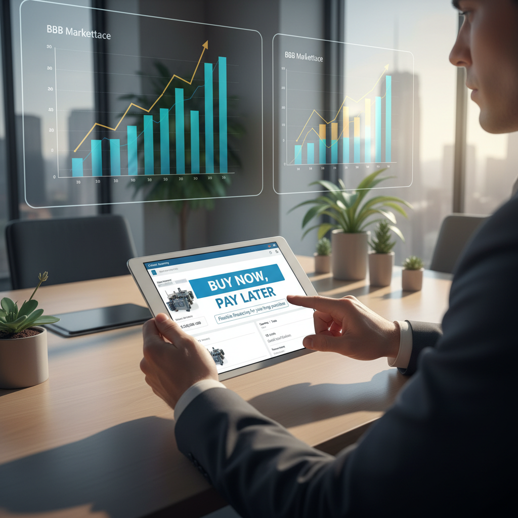 Marketplaces Ampliam 'Buy Now, Pay Later' (BNPL) para Compras B2B, Impulsionando Pequenas e Médias Empresas