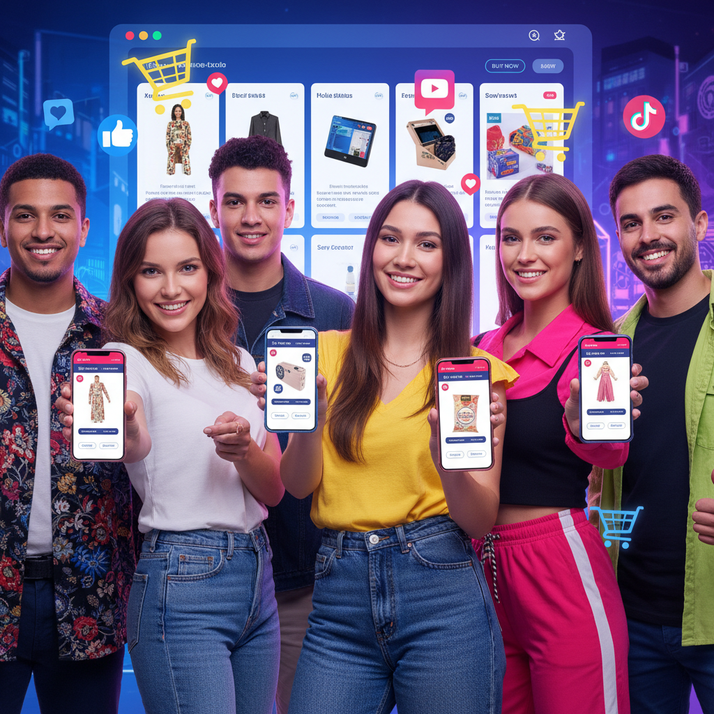 Ascensão do 'Social Shopping' e 'Creator Economy': Influenciadores Digitais Viram Canais de Venda Direta em Marketplaces