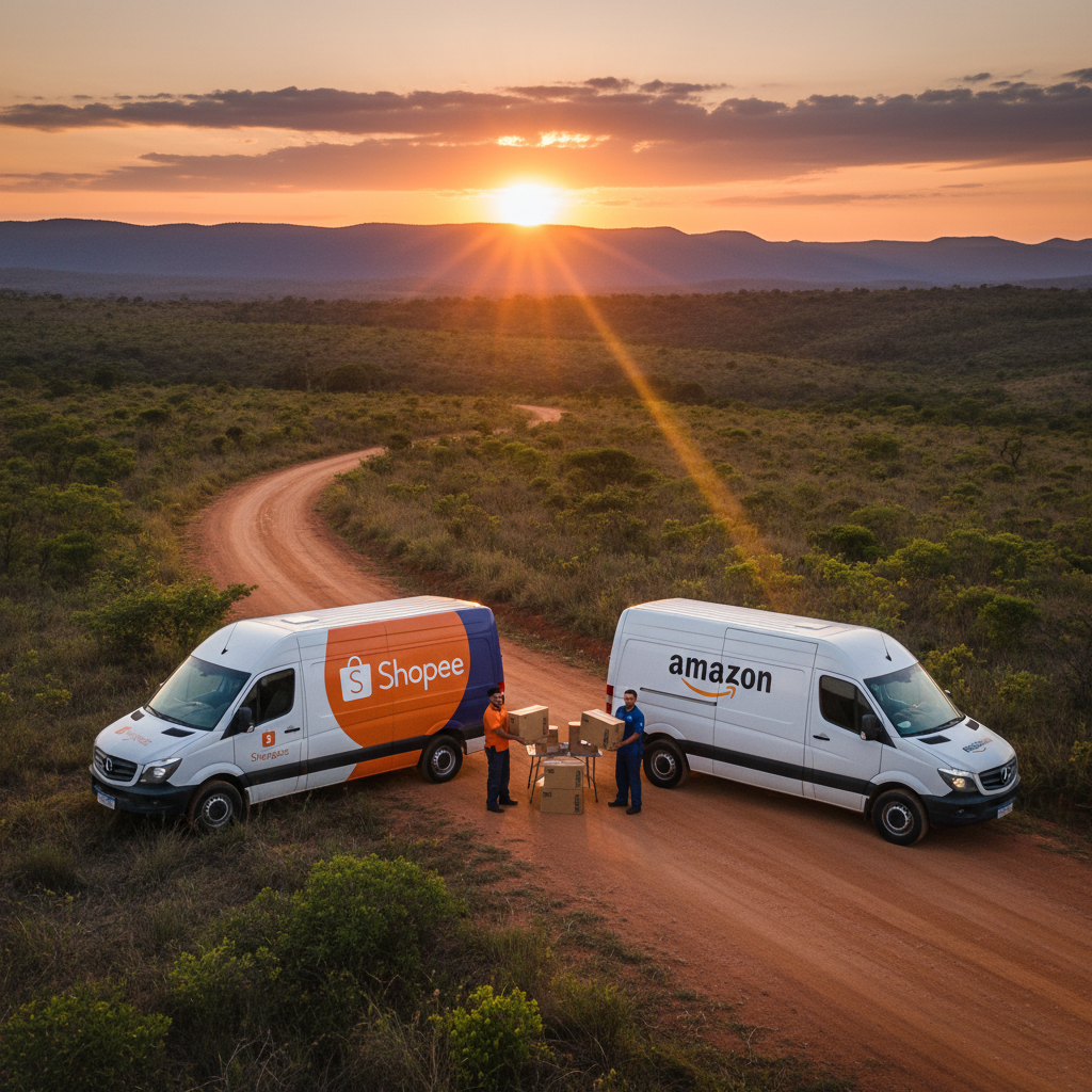 Shopee e Amazon Anunciam Parceria Inédita para Otimizar Logística de Última Milha em Regiões Remotas do Brasil