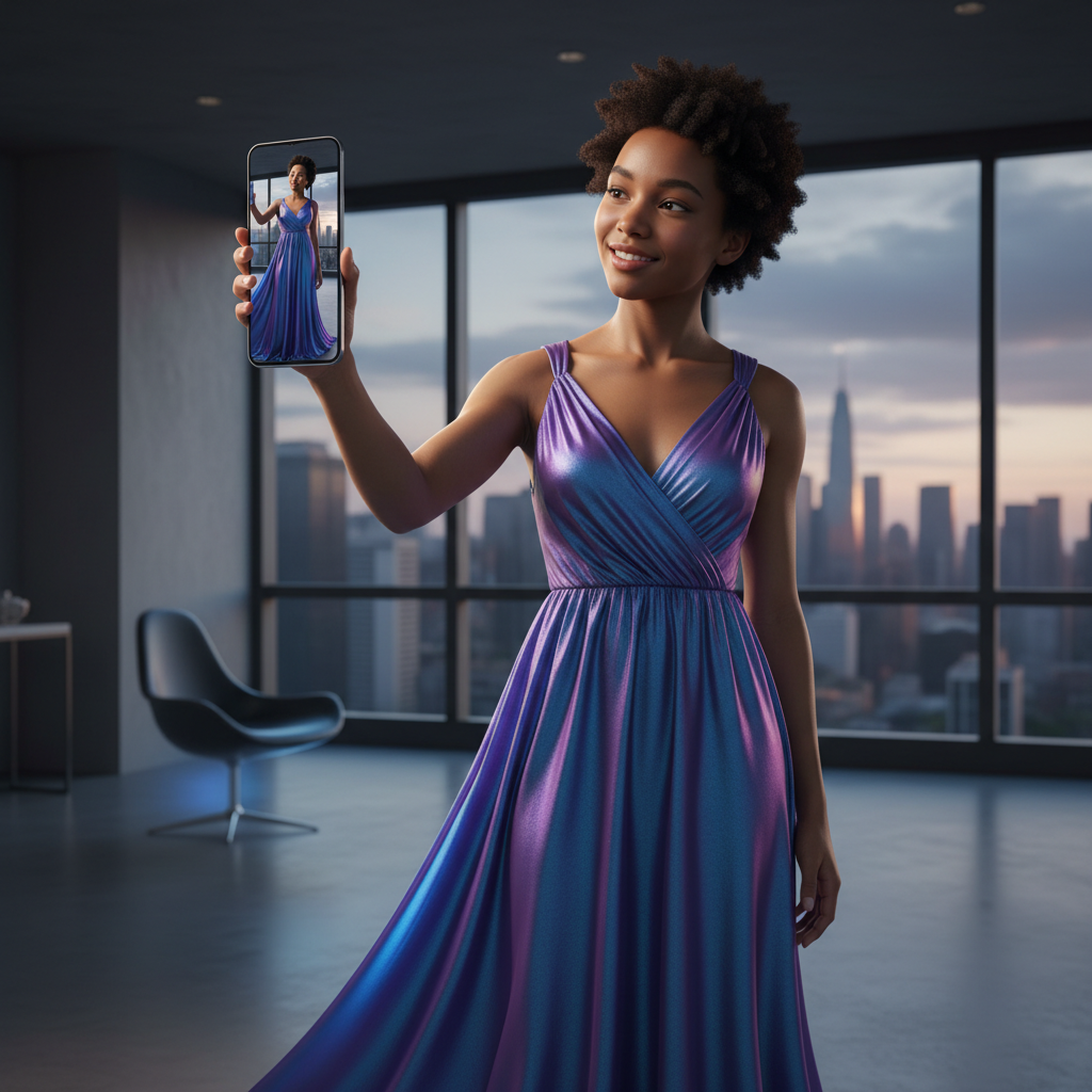 Realidade Aumentada Generativa: Marketplaces Lançam 'Provadores Virtuais' Hiper-Realistas com IA