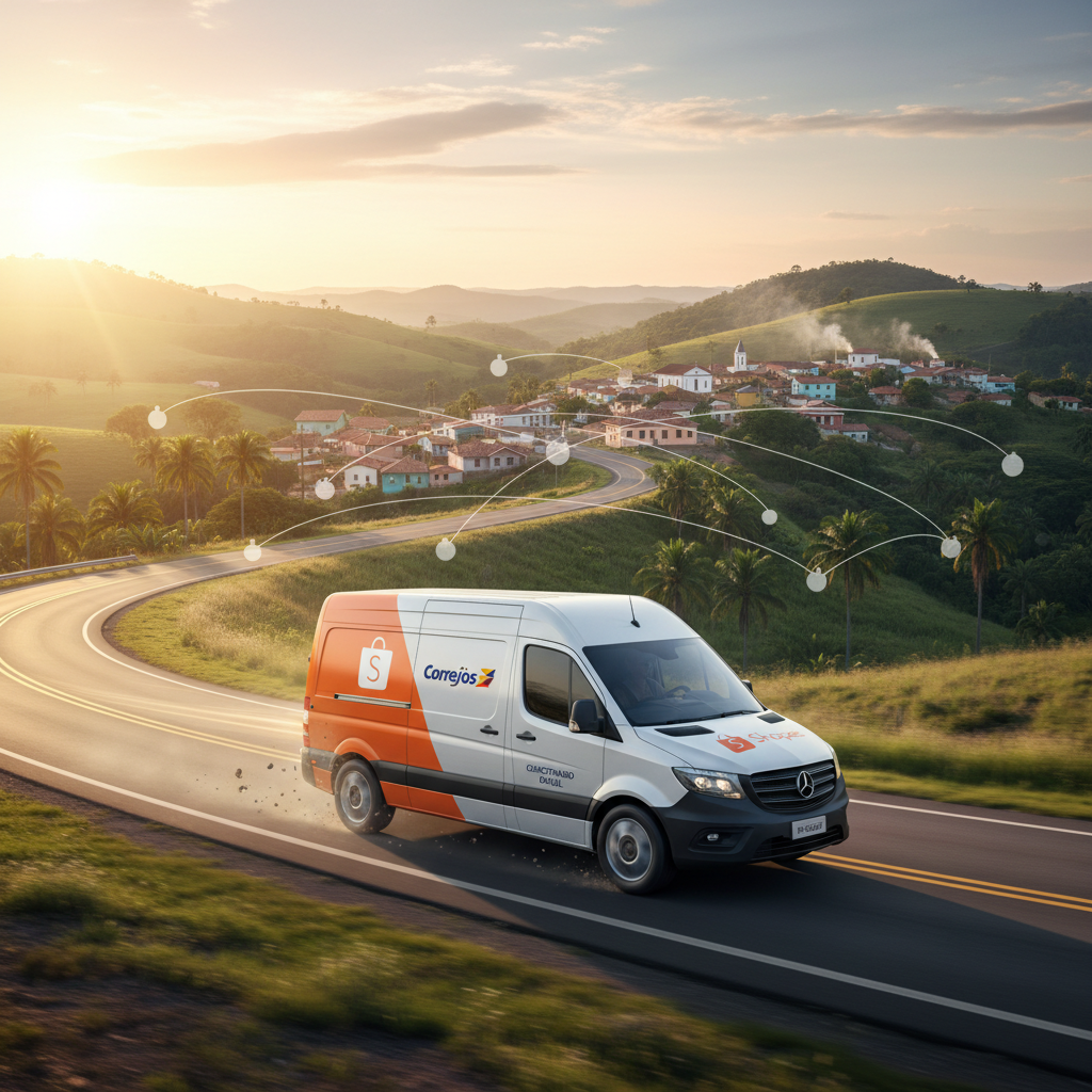 Shopee Anuncia Parceria com Correios para 'Entrega Expressa Regional' Focada em Cidades do Interior