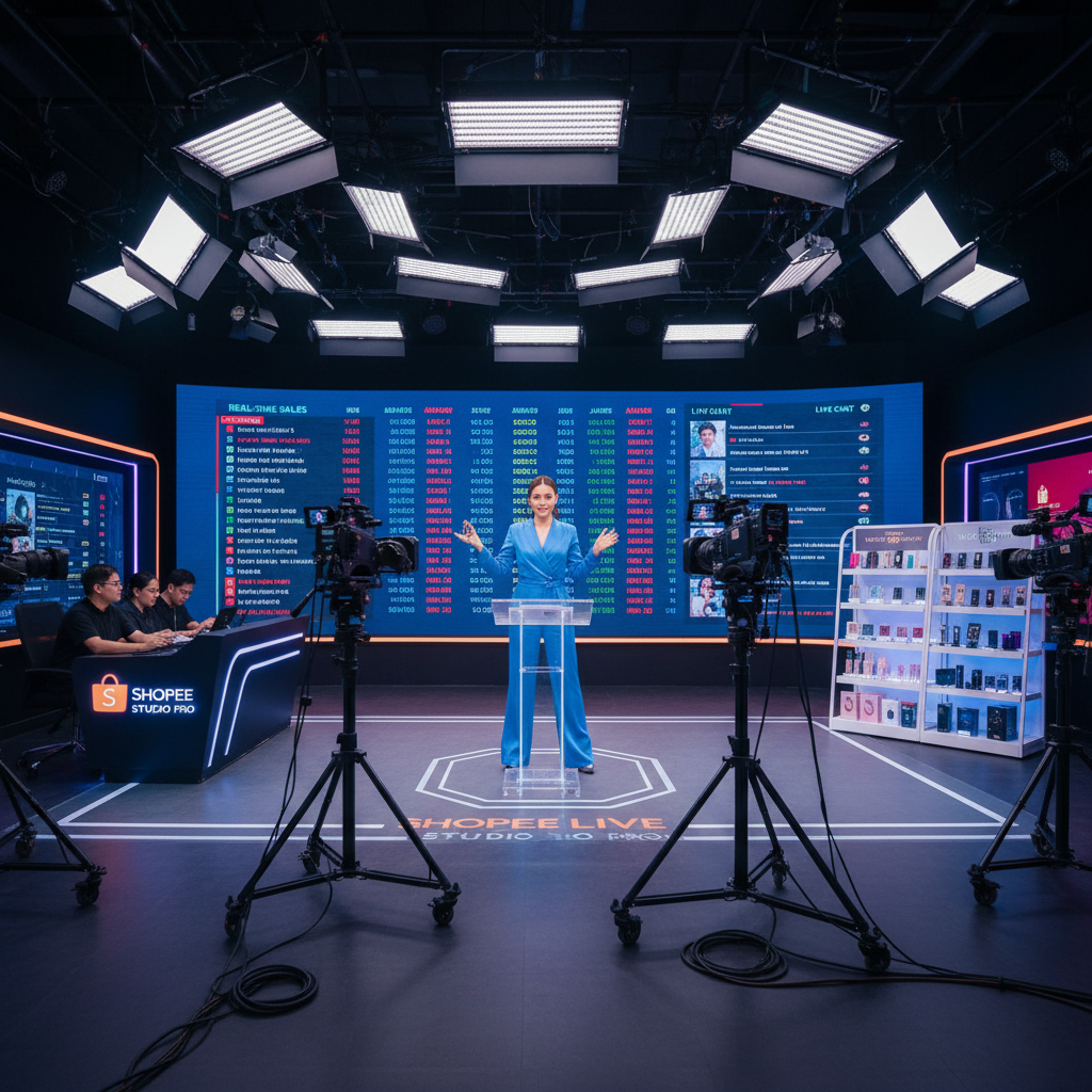 Shopee Lança 'Shopee Live Studio Pro': Ferramenta Avançada de Live Commerce para Sellers Profissionais no Brasil