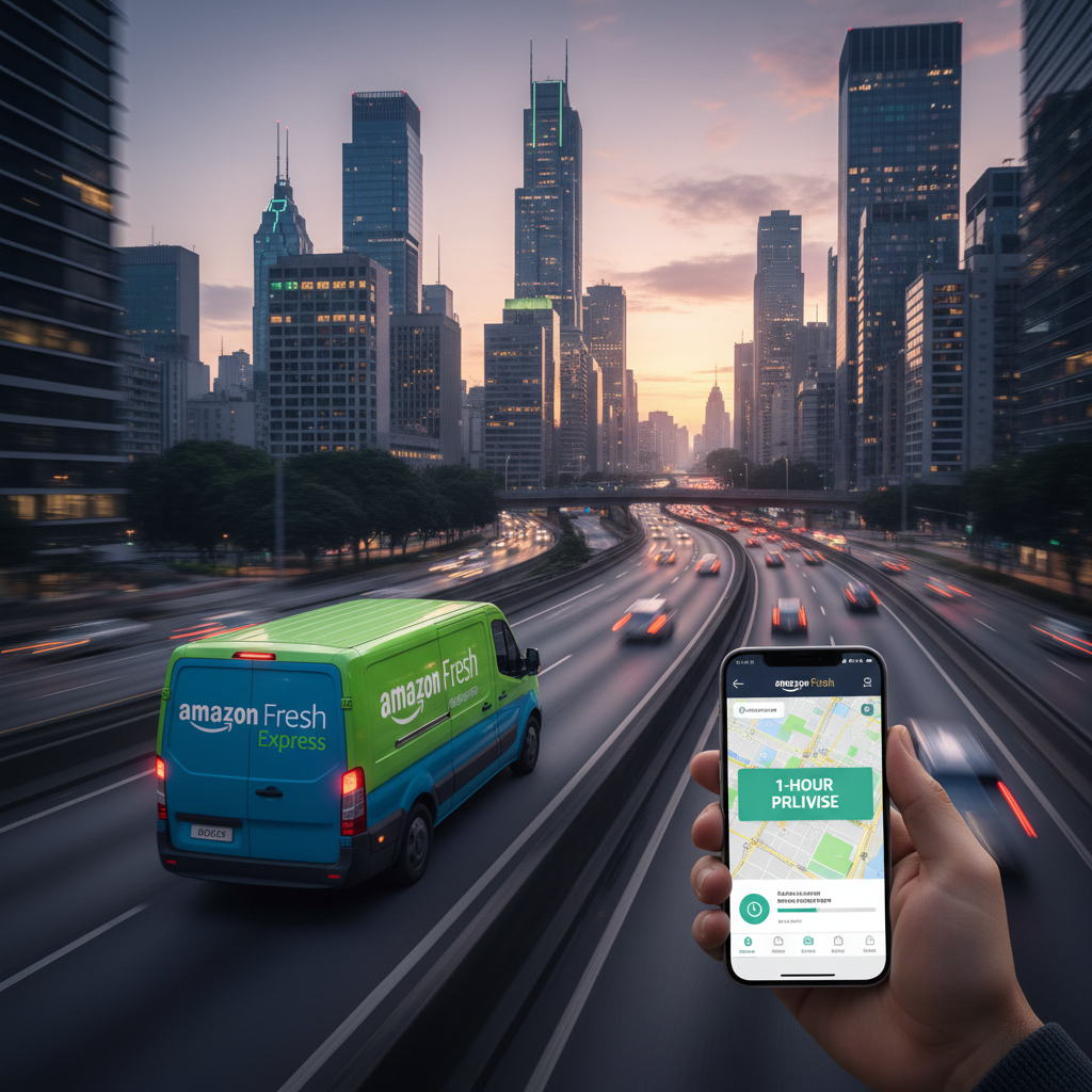 Amazon Lança 'Amazon Fresh Express' em São Paulo e Rio: Entregas de Supermercado em 1 Hora Expandem no Brasil