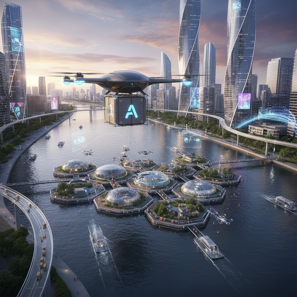 Mercado Livre Anuncia 'Fulfillment 3.0' com Drones Autônomos e Hubs Flutuantes em Grandes Cidades