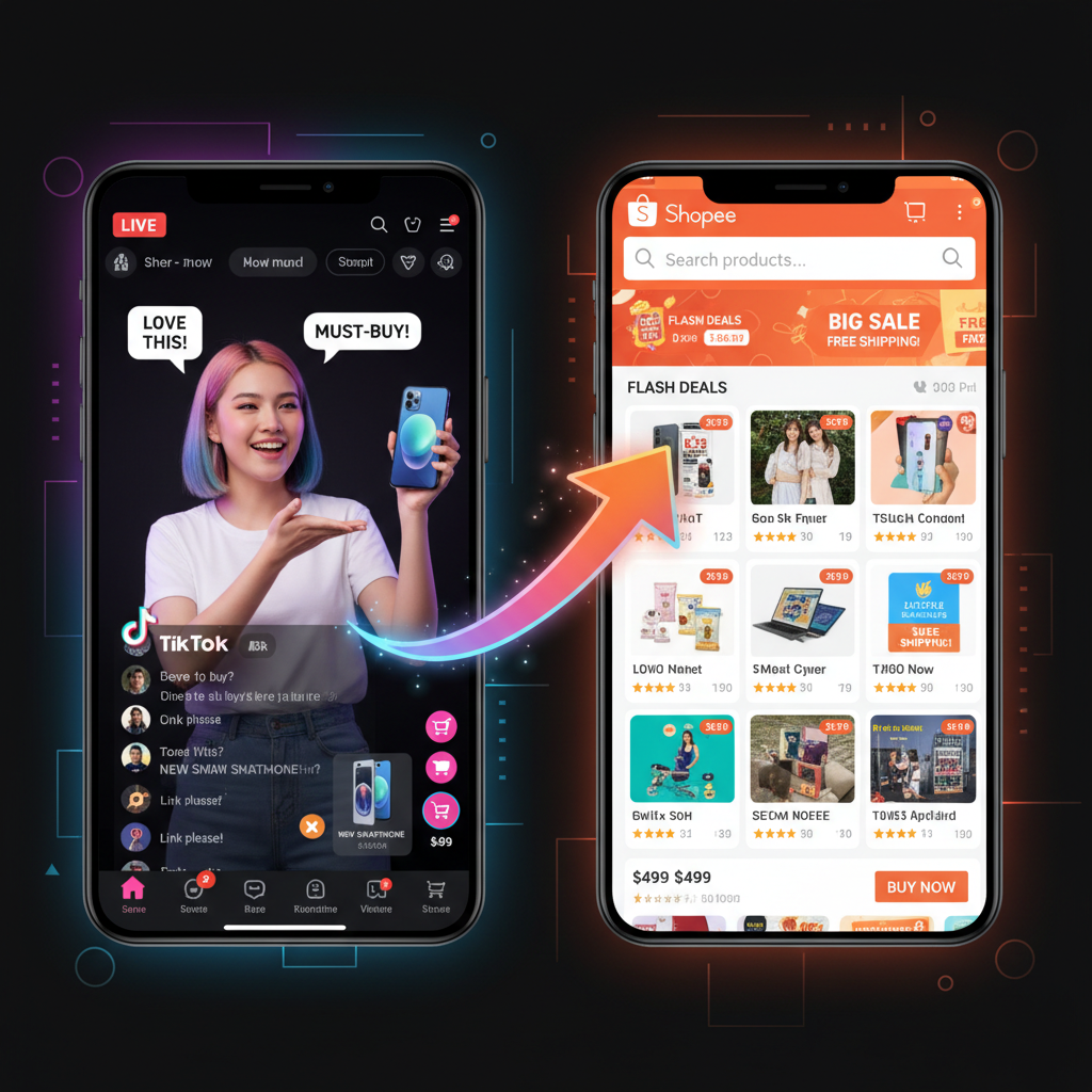Shopee e TikTok Shop Anunciam Integração Profunda: Vendas Diretas e Conteúdo Viral Unificados no Brasil