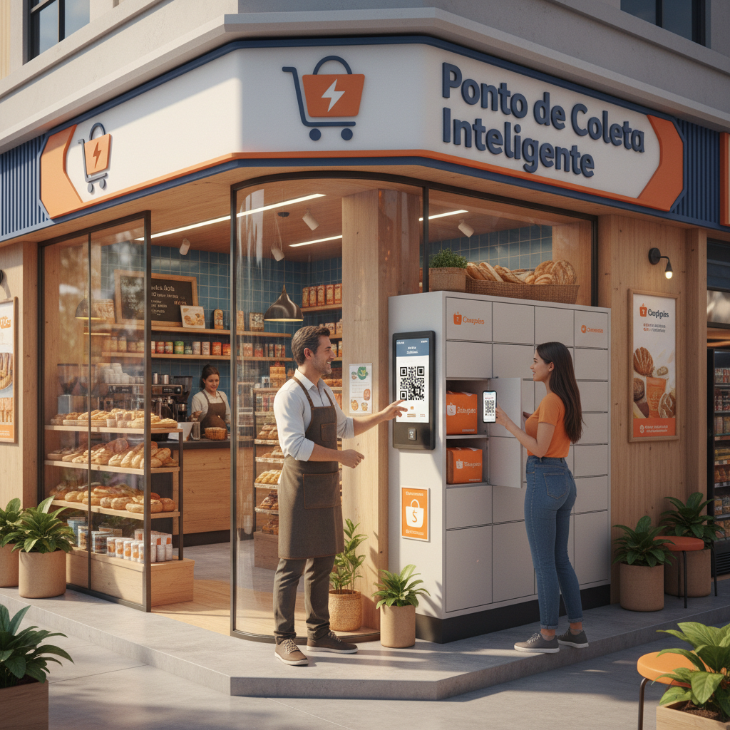 Shopee e Correios Anunciam Parceria para 'Ponto de Coleta Inteligente' em Lojas de Bairro