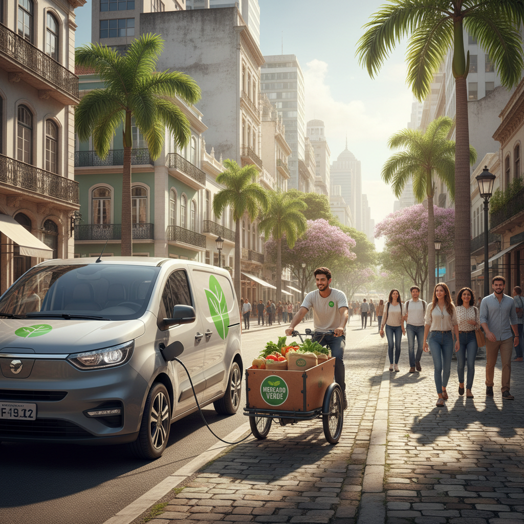 Marketplaces Investem em 'Last Mile Verde' com Frotas Elétricas e Bicicletas Cargueiras