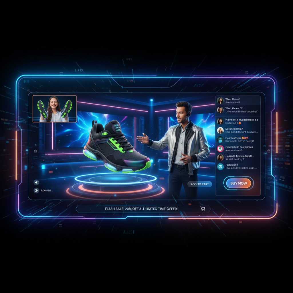 Live Commerce Interativo 3D: Nova Geração de Transmissões Vende Produtos com Realidade Aumentada e Prova Virtual