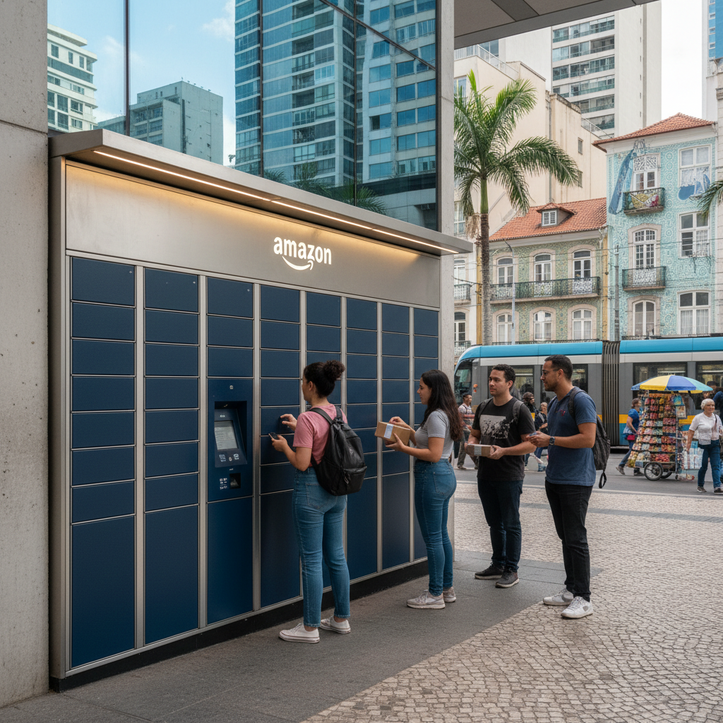 Amazon Anuncia Expansão Massiva de 'Lockers' e Pontos de Retirada em Capitais Brasileiras