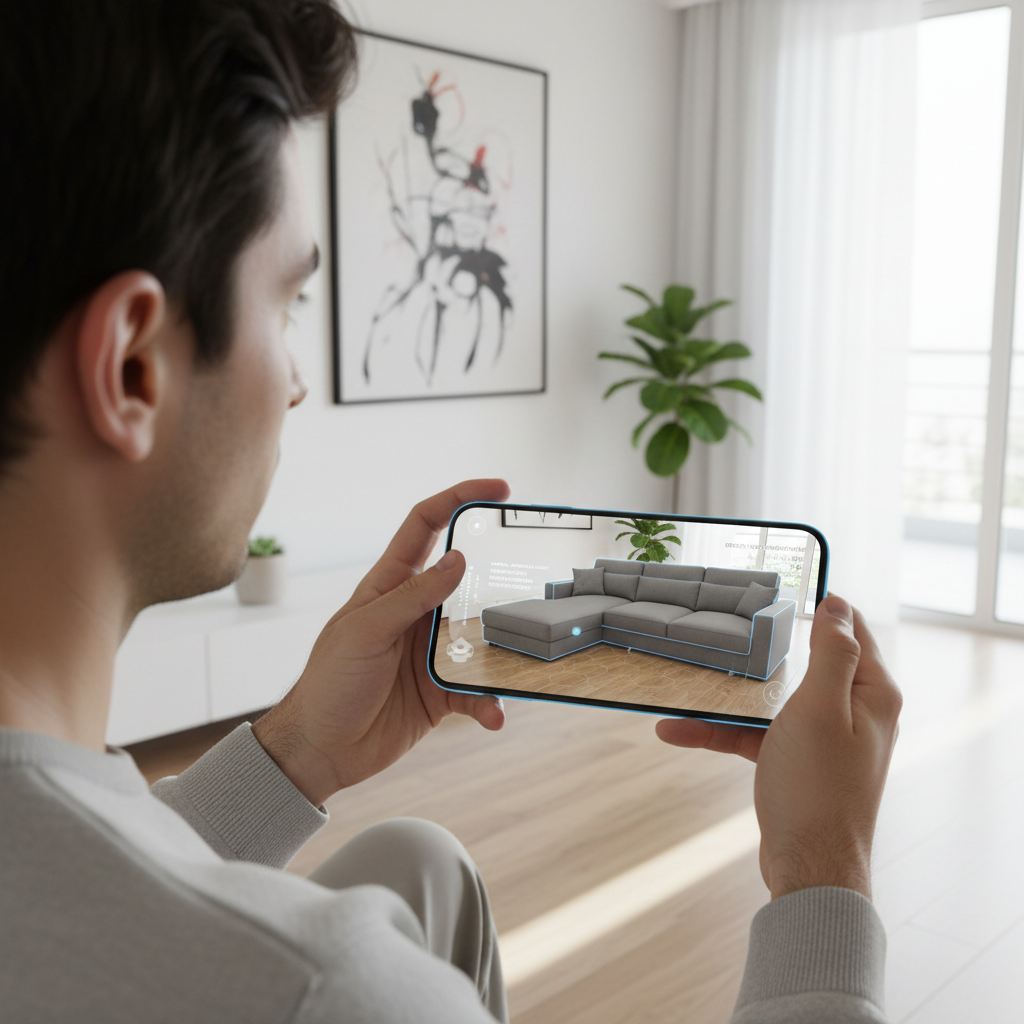 Realidade Aumentada (RA) e Gêmeos Digitais Revolucionam Experiência de Compra de Móveis e Decoração Online