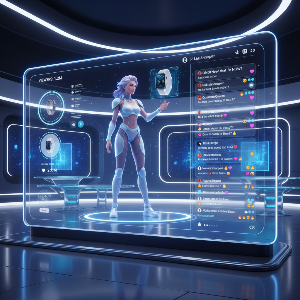 Marketplaces Investem em 'Live Shopping' com Avatares 3D e IA: Uma Nova Era de Engajamento e Vendas