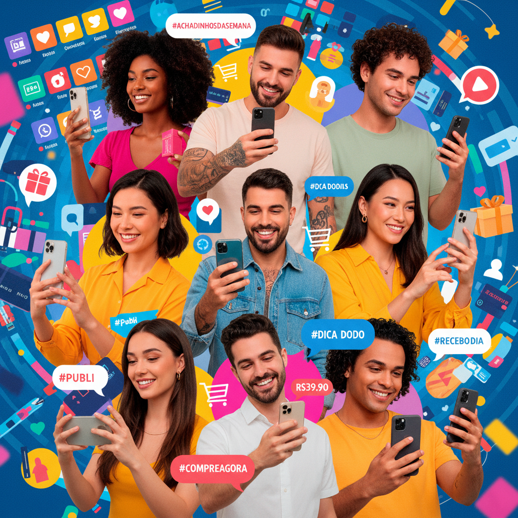 Social Commerce Explode com 'Micro-Influenciadores' Nativos: Vendas Diretas Via Conteúdo Autêntico Disparam