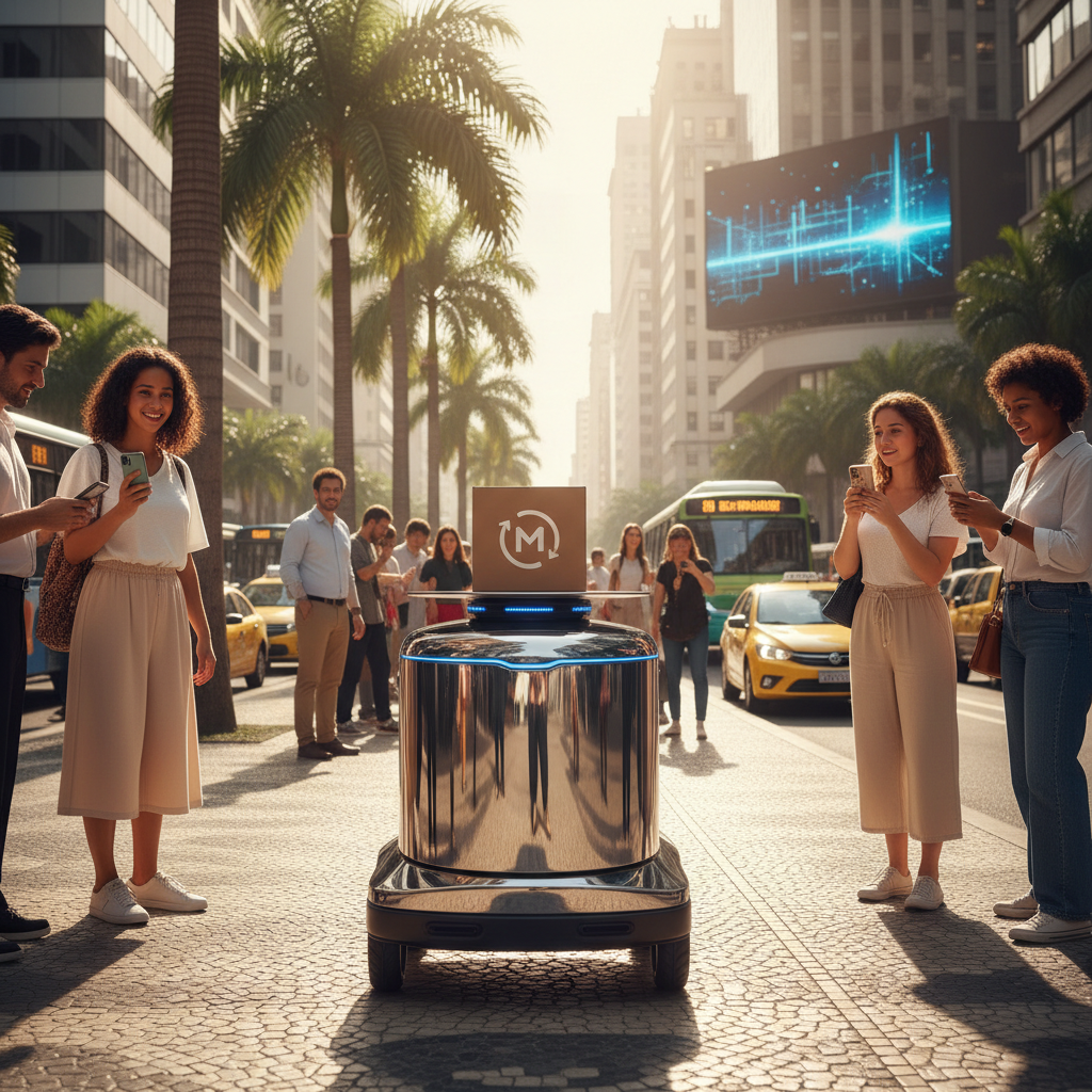 Robôs Entregadores Autônomos: Marketplaces Testam Logística de Última Milha Inovadora em Grandes Cidades