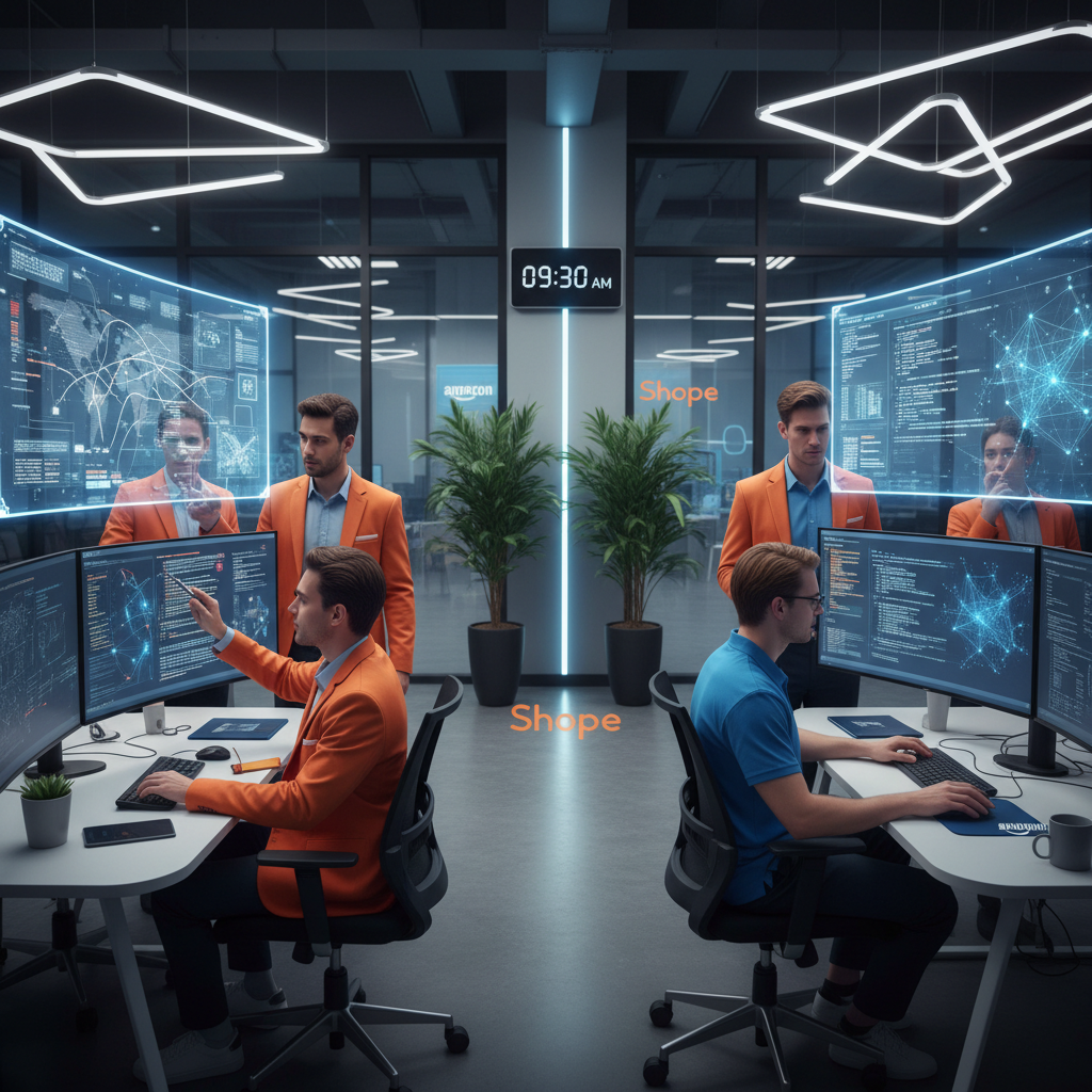 Shopee e Amazon Intensificam 'Guerra por Talentos' em Logística e IA no Brasil