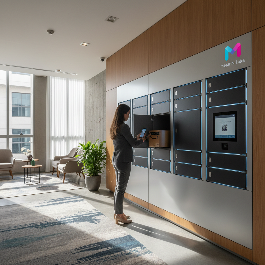 Magazine Luiza Anuncia Expansão Massiva de 'Smart Lockers' para Entregas e Devoluções em Condomínios Residenciais