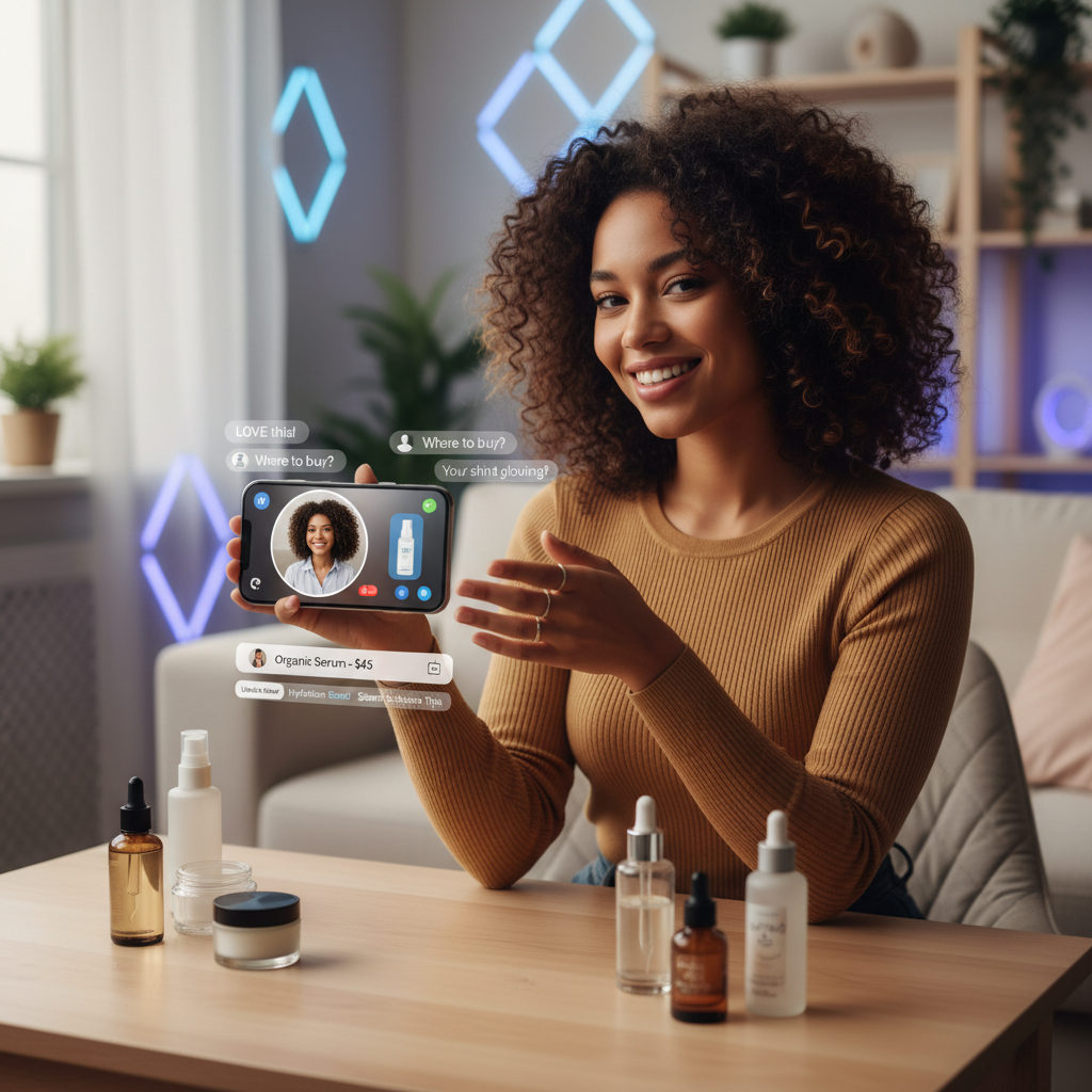 Live Commerce 3.0: Marketplaces Lançam 'Canais de Venda Interativos' com IA para Micro-Influenciadores